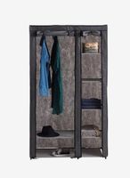 Kleiderschrank Damhus Dunkelgrau W100xH174xD46 cm neu