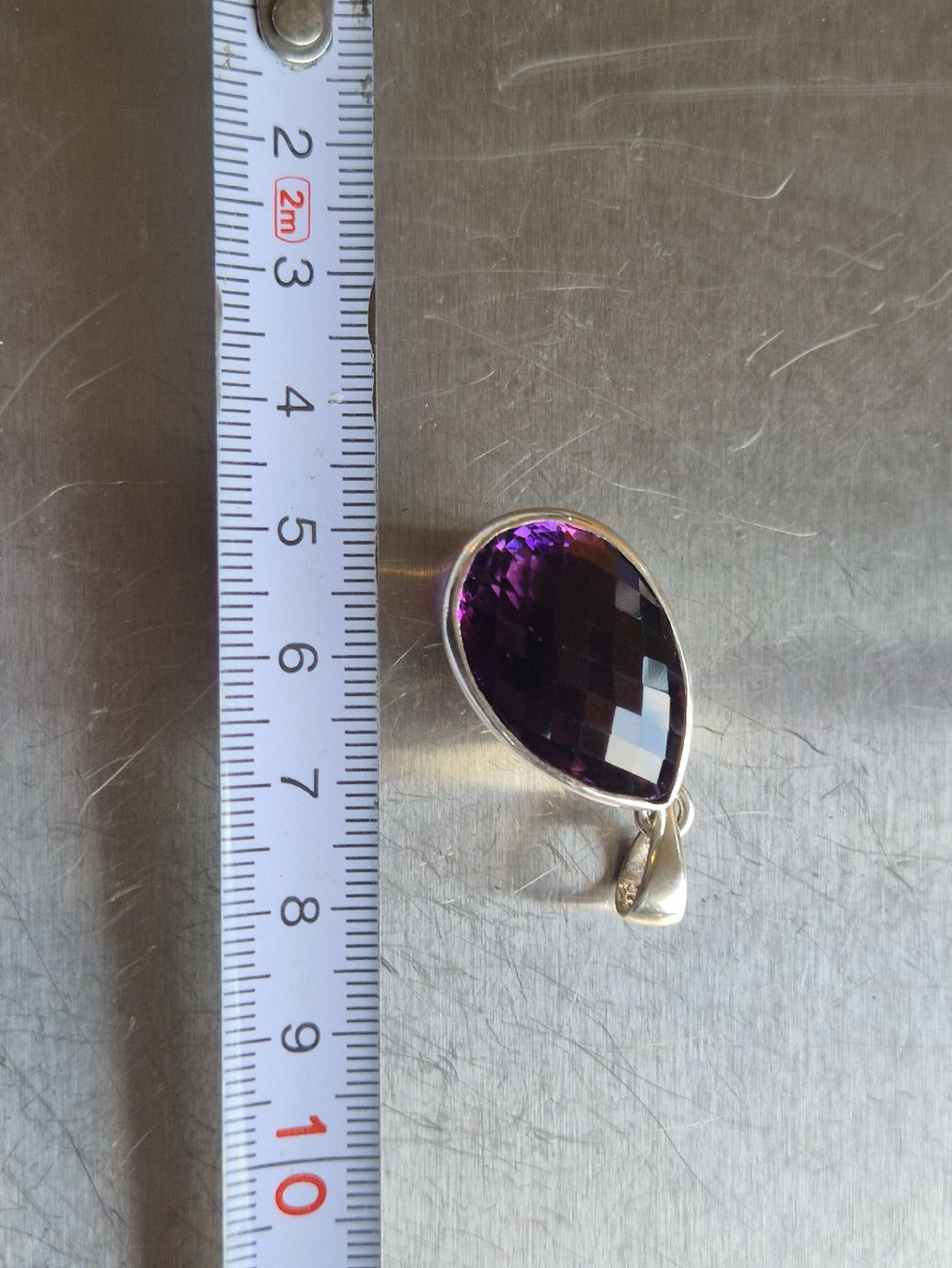 Ciondoli: Silber Schmuck Anhänger Amethist Amethyst Edelstein – Nuovo (secondo la descrizione) da Russikon venduto da eunicetungol 9
