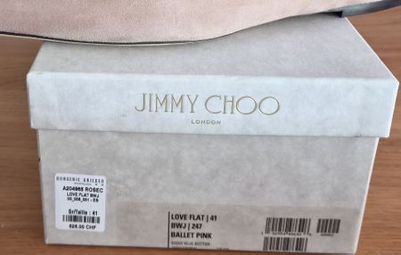 Jimmy Choo Ballerinas, Love Flat, Gr. 41, Rosa, Neu!