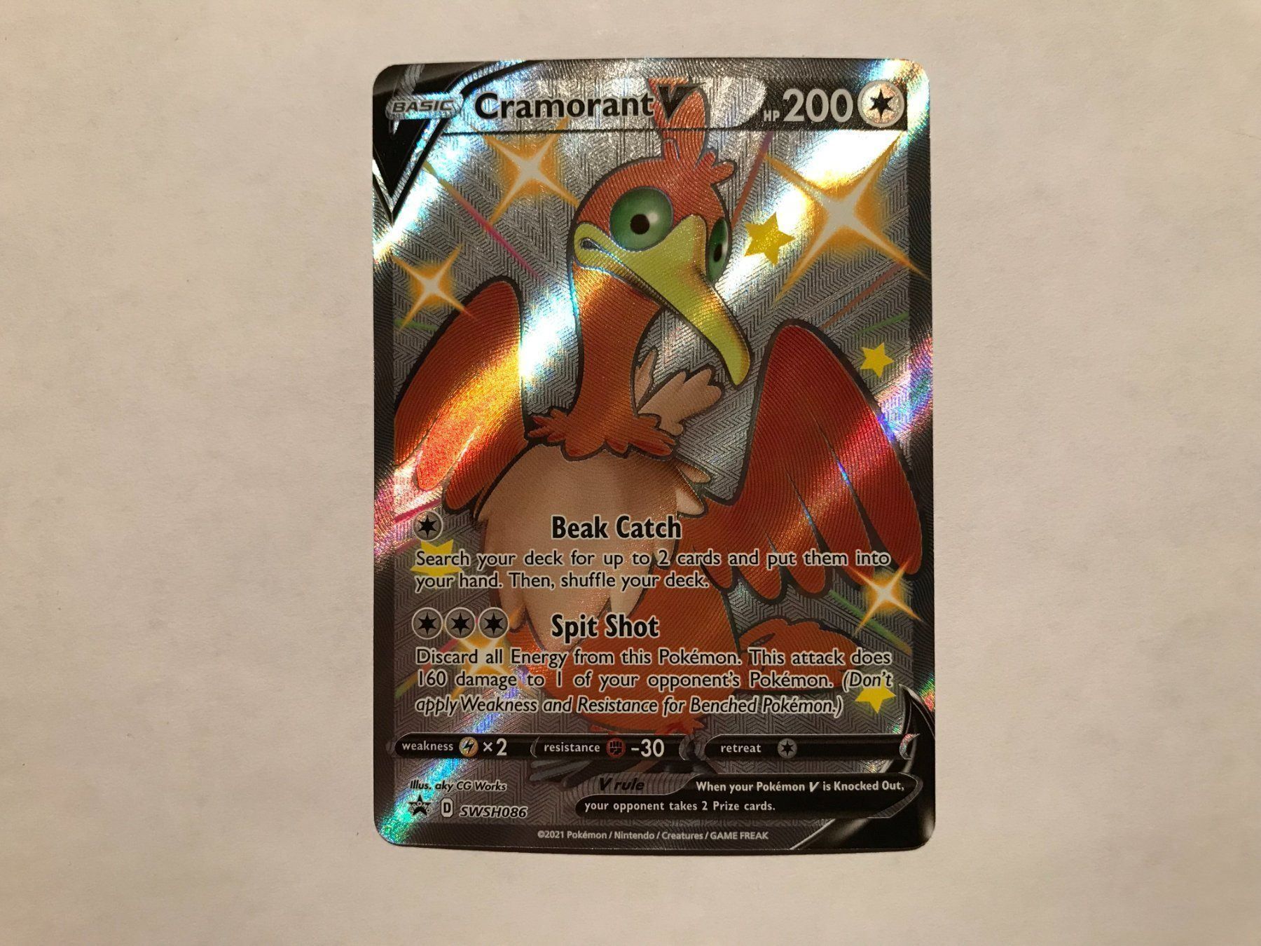 Pokémon Carte collezionabili: Cramorant V Shiny Promo – Nuovo (secondo la descrizione) da Hagendorn venduto da Pokecollectorch 1