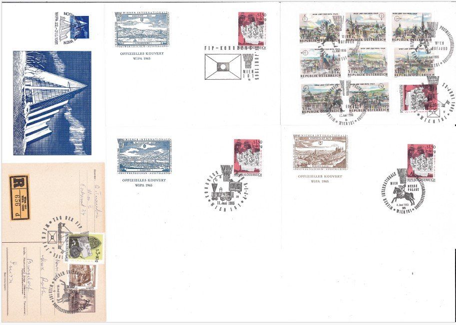 Tutti i francobolli: 15 Belege mit WIPA Sonderstempel – Usato da Bellach venduto da qsearch 2