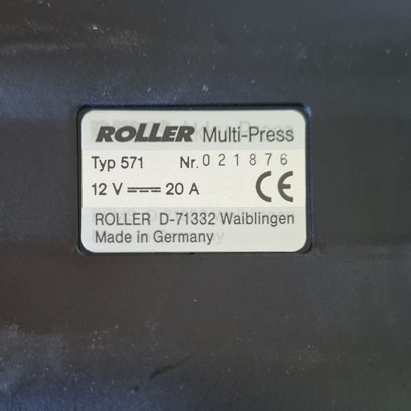 Tutte le macchine: Pressmaschine - Roller's Multi Press Typ 571 – Nuovo (secondo la descrizione) da Reinach BL venduto da HT20 3