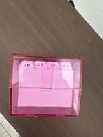 Retro Pink Index Karteikarten — Adress