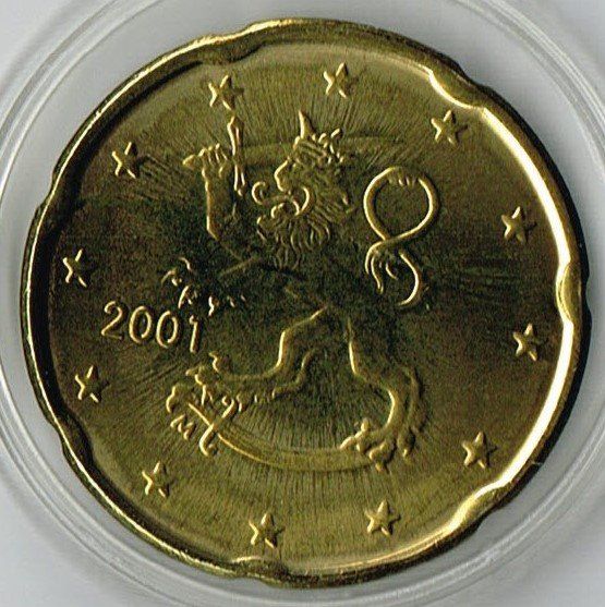 Tutti le monete: 2001_Finnland_20 Euro Cent_Probemünze – Nuovo (secondo la descrizione) da Hombrechtikon venduto da Fraese01 1