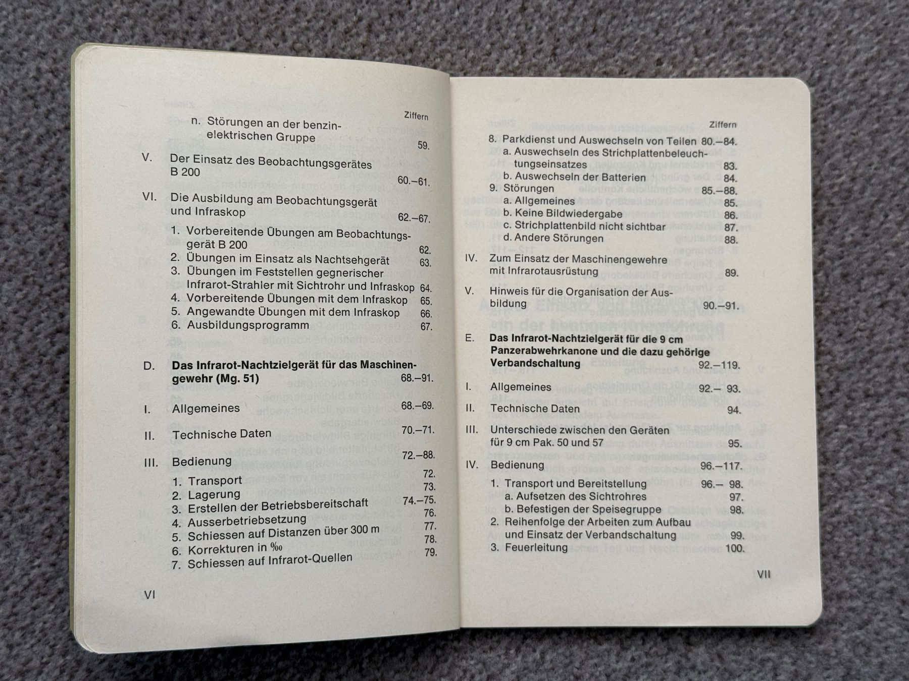 Libri: Reglement: Die Infrarotgeräte - Schweizer Armee – Usato da Brütten venduto da Hst1 2