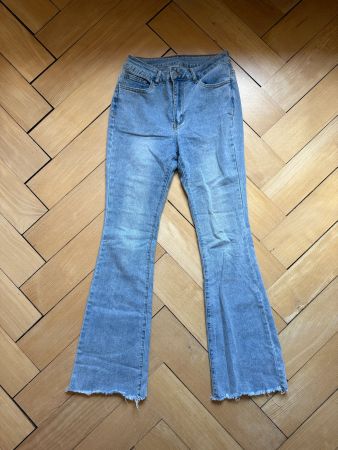 Flared Jeans hellblau S