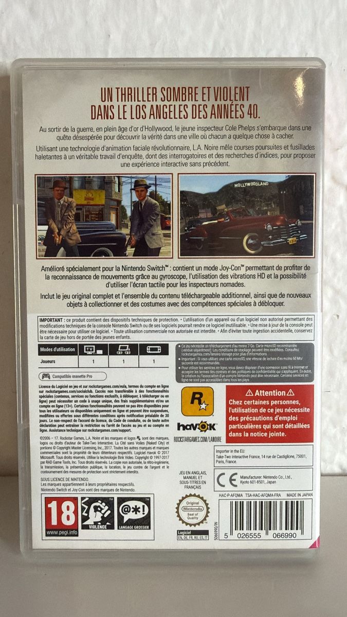 Nintendo Spiele: L.A. Noire - Nintendo Switch Game – Gebraucht aus Ehrendingen von bubulence 1
