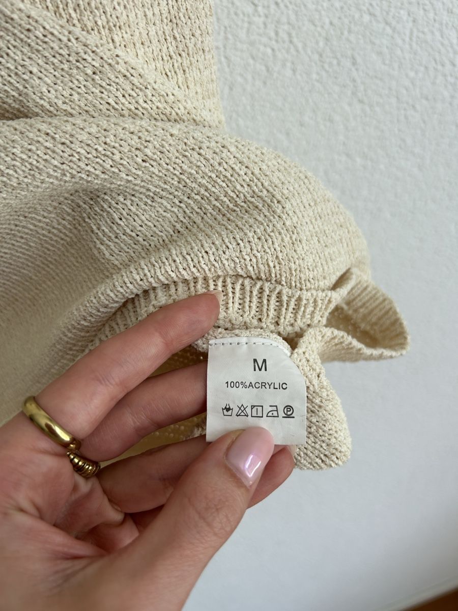 Top: Sommerliches Stricktop in Beige - Grösse M – Nuovo (secondo la descrizione) da Chur venduto da faja7000 1