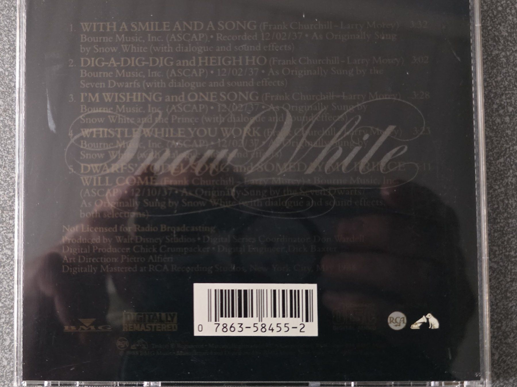 CD: Snow White - Original Motion Picture Soundtrack CD – Usato da Oetwil am See venduto da fineli2 1
