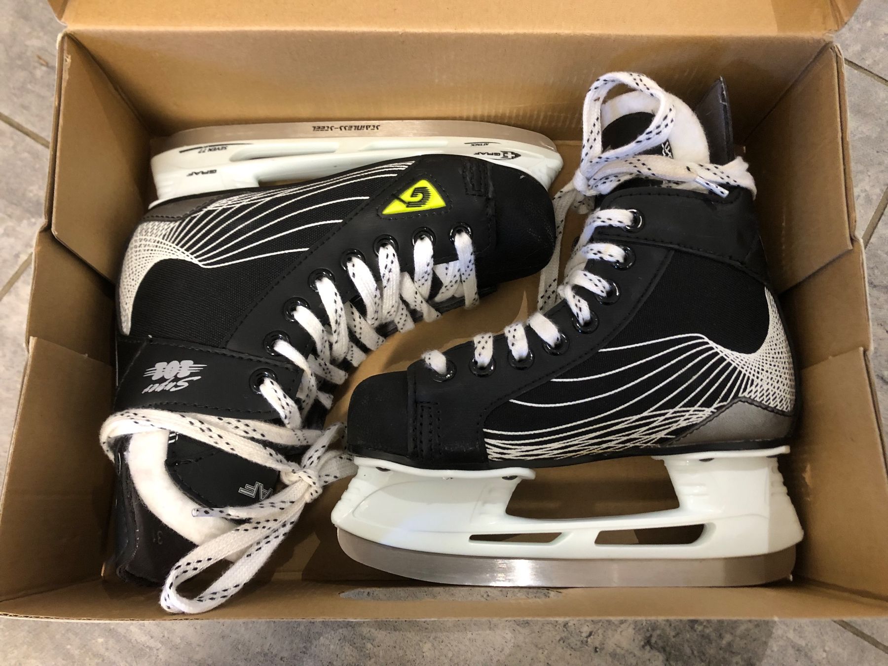 Graf Schlittschuhe: GRAF Eishockeyschuhe Gr. 31 Super 100s Top! – Gebraucht aus Neu St. Johann von thelandy 2