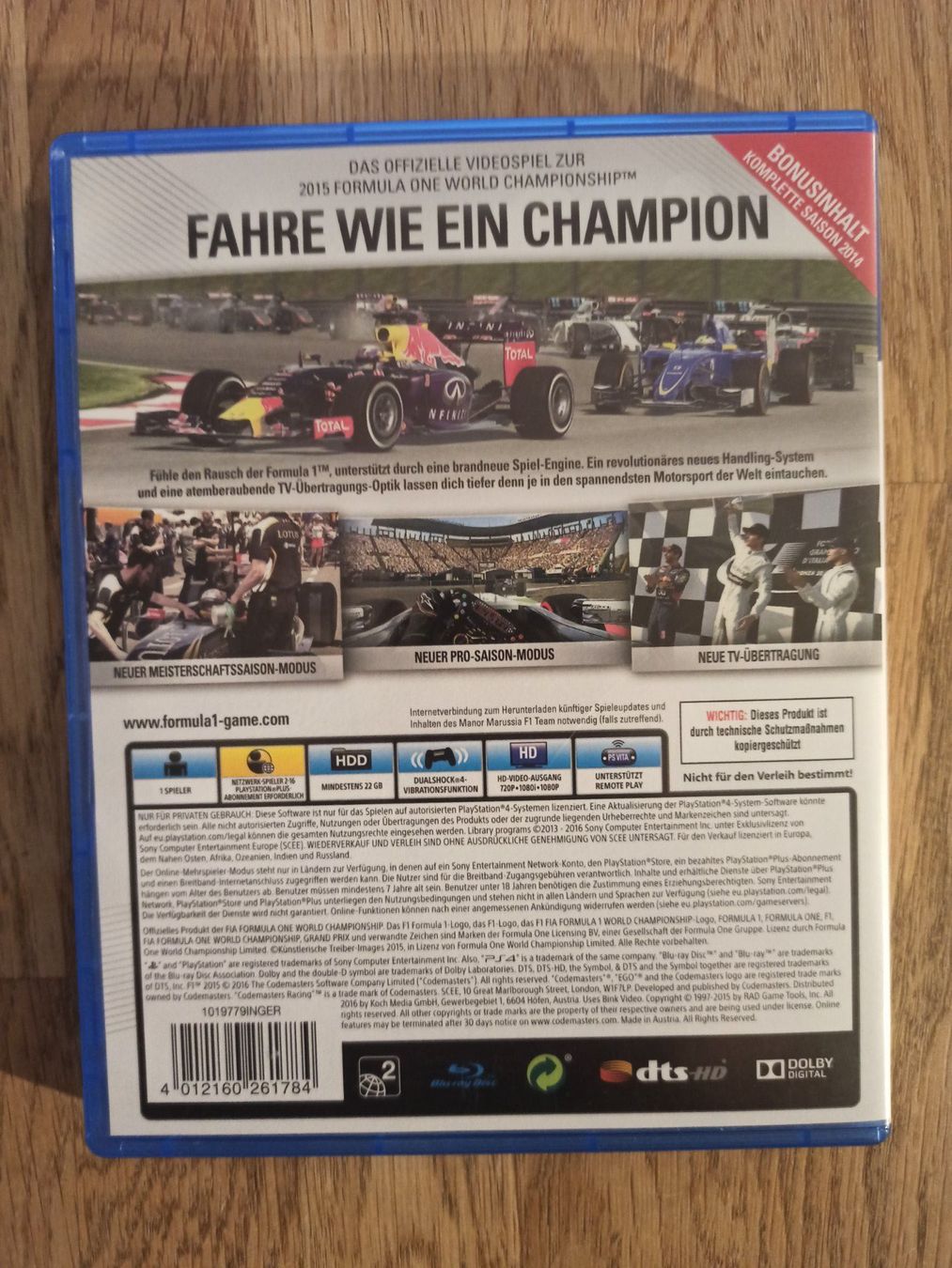 Giochi: F1 2015 PS4 / PS5 – Usato da Oberweningen venduto da mar_87mx 1