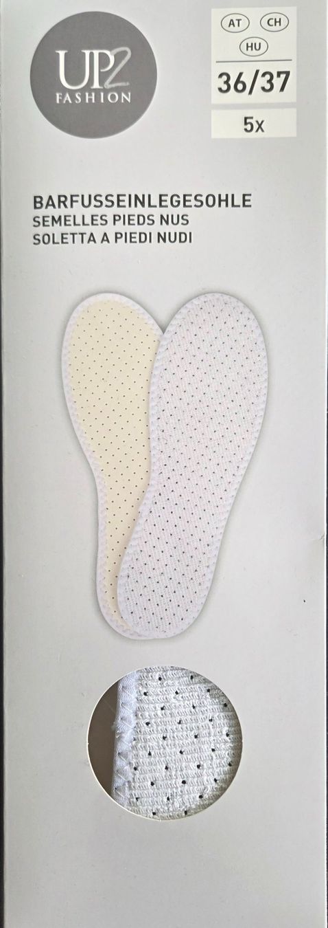 Herrenschuhe: Barfuss Einlegesohlen 5 Stk. pro Packung (NEU) – Neu und originalverpackt aus Grüsch von Wiiwarm