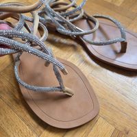 Sandales à lanières à nouer Zara 36
