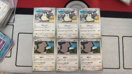 6x Pokemon Snorlax 🇯🇵⭐️⭐️⭐️⭐️⭐️⭐️