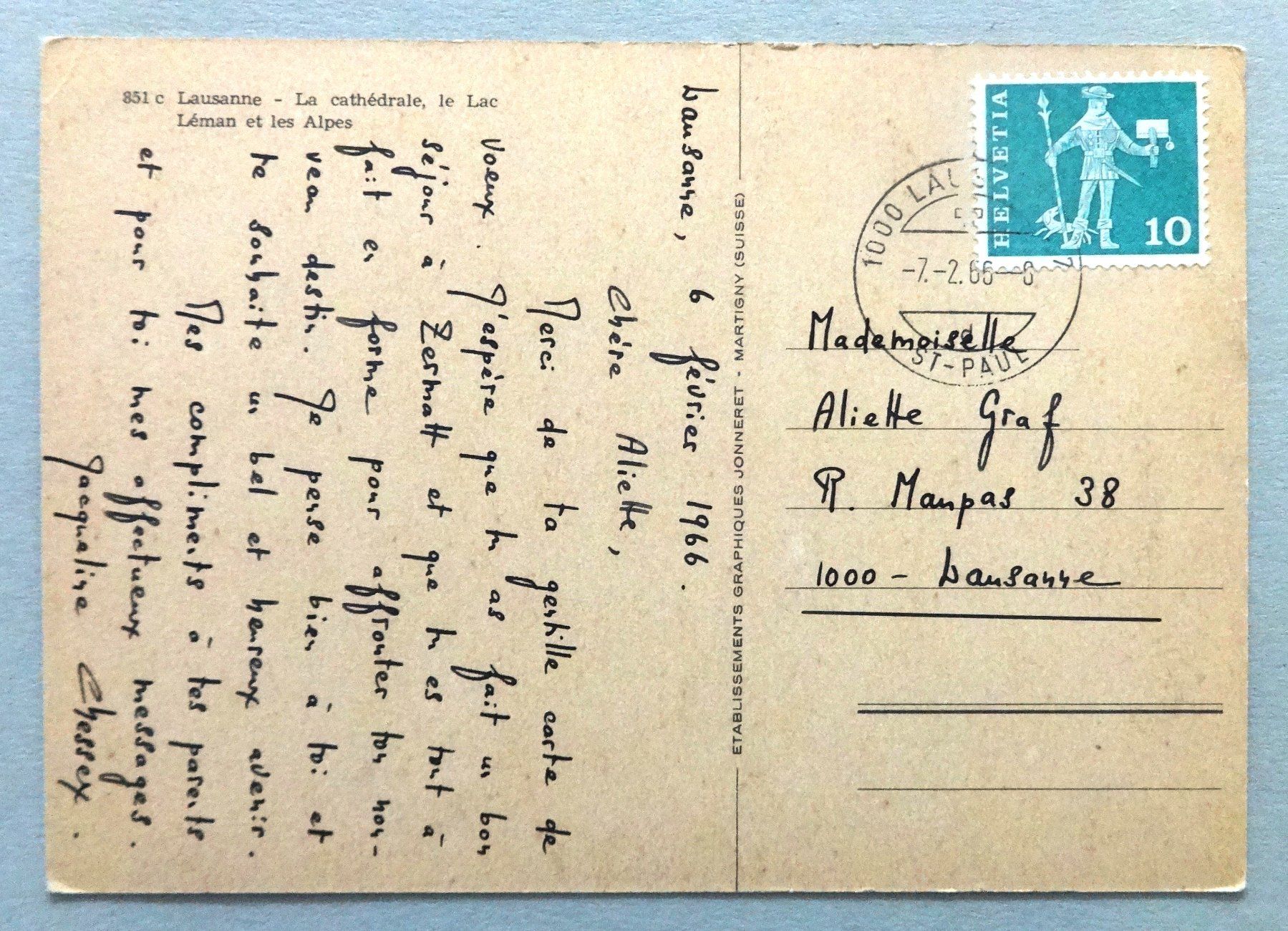 Cartoline postali: Lausanne - La Cathédrale – Difettoso da Fétigny venduto da Billy2miny 1