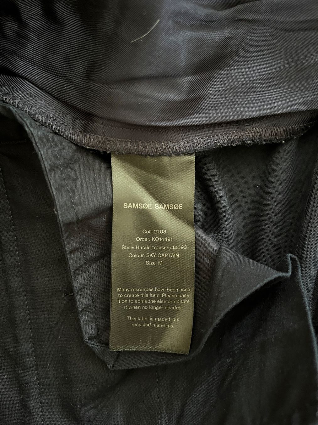 Samsøe Samsøe Pantaloni: Samsoe Samsoe Harald Trousers – Grösse M – Usato da Zürich venduto da bretxo 6