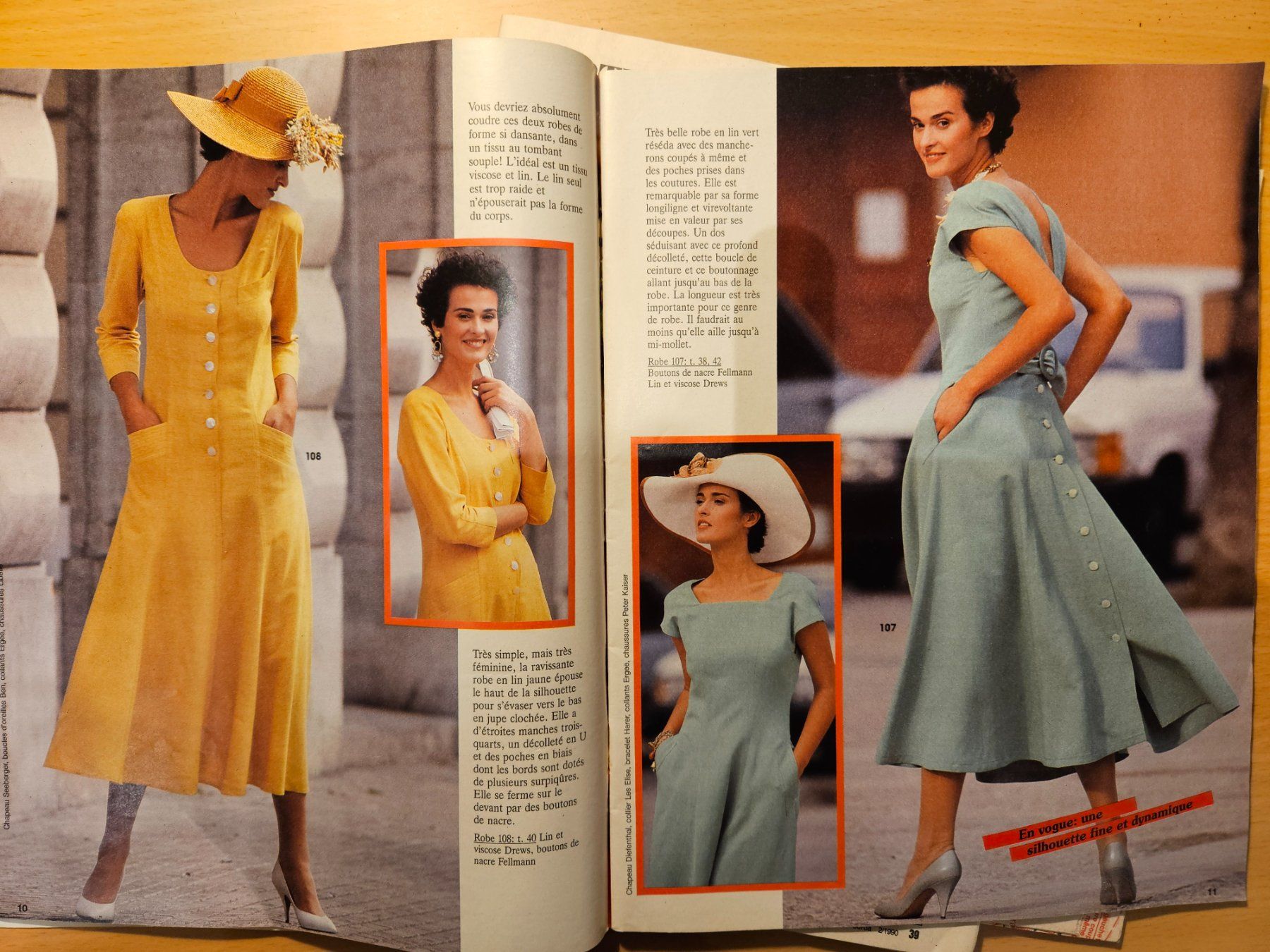 Schnittmuster: Burda mode printemps_pantalons_style marin 02/1990 – Gebraucht aus Lausanne von tal_01 3