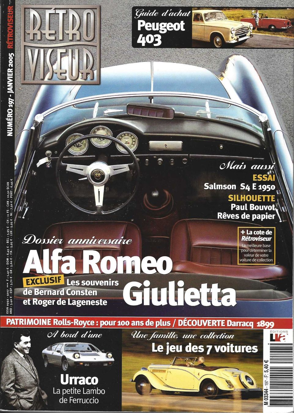 Libri: Rétroviseur No 197, janvier 2005 – Usato da Fontainemelon venduto da Jice12