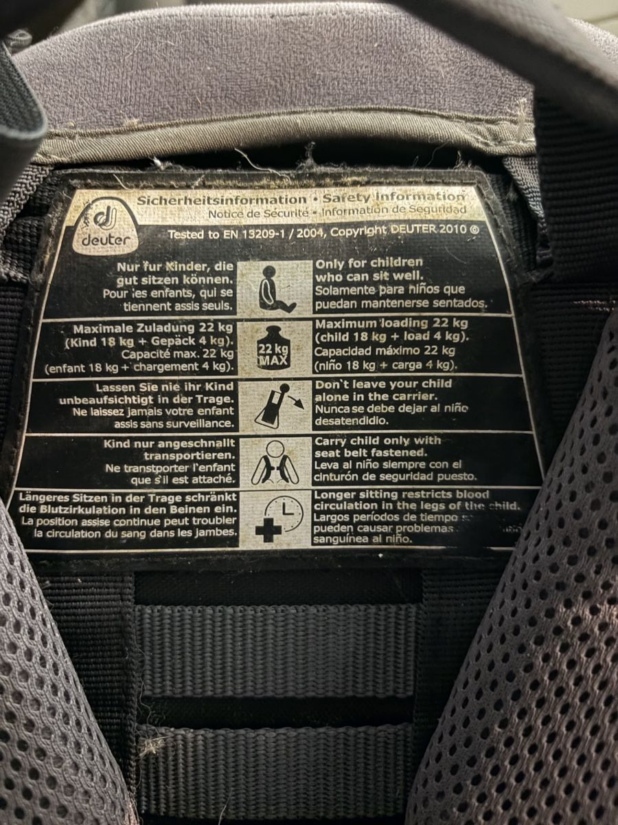 Deuter Marsupi portabebè: Deuter Kid Comfort 3 Tragerucksack – Usato da Müllheim Dorf venduto da topolina89 2