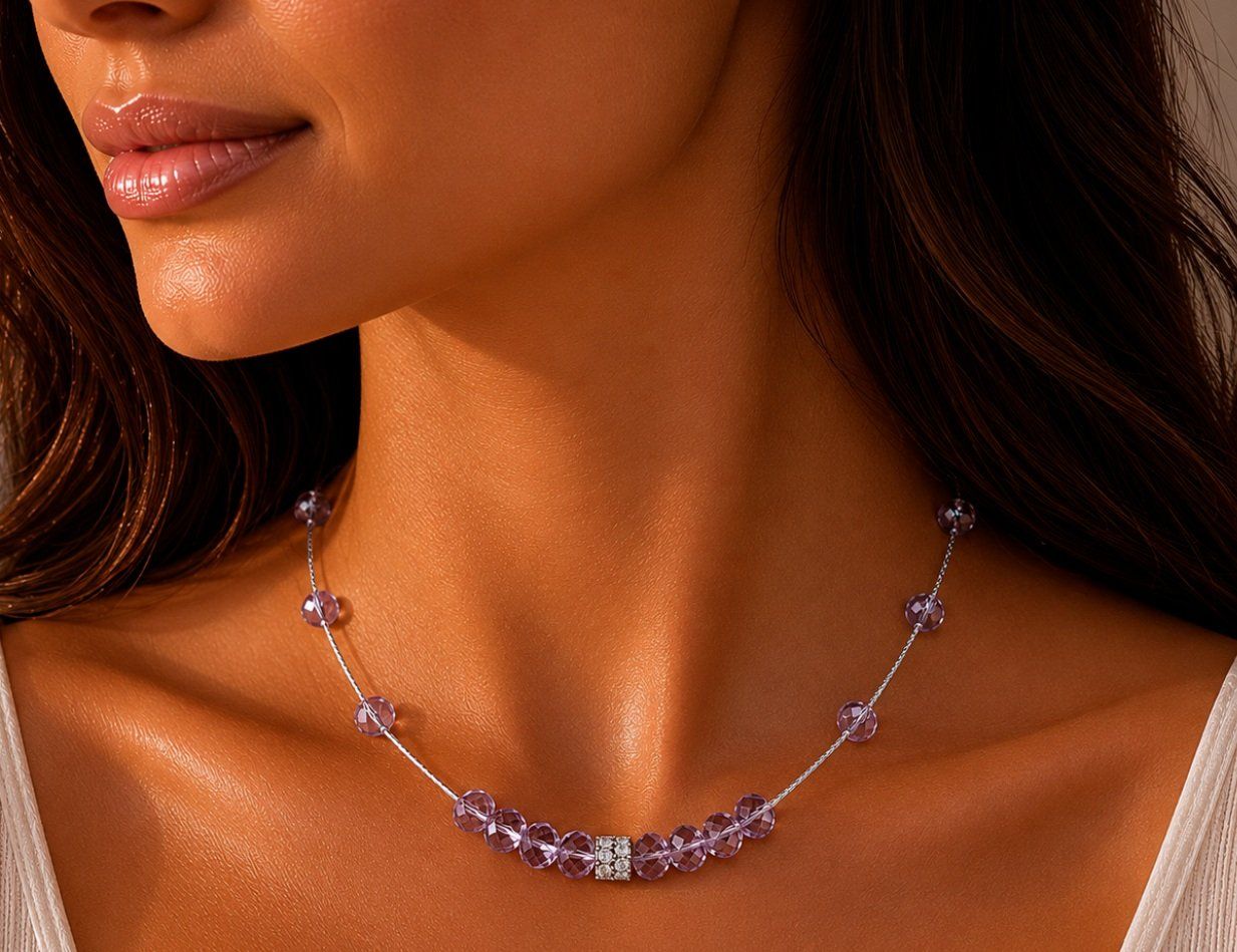 Catenine: Amethyst Halskette Choker Halsschmuck Collier 40 cm – Nuovo (secondo la descrizione) da Rotkreuz venduto da beltraum 1