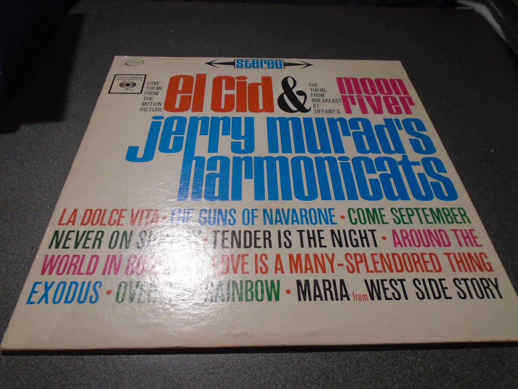 Dischi in vinile: Schallplatte el cid & moon river, jerry murad' harmonicats – Usato da Zürich venduto da abraxas1291