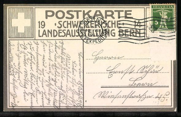 Ansichtskarten: Bern, Schweizerische Landesausstellung 1 – Gebraucht aus Berlin von bartko-reher 1
