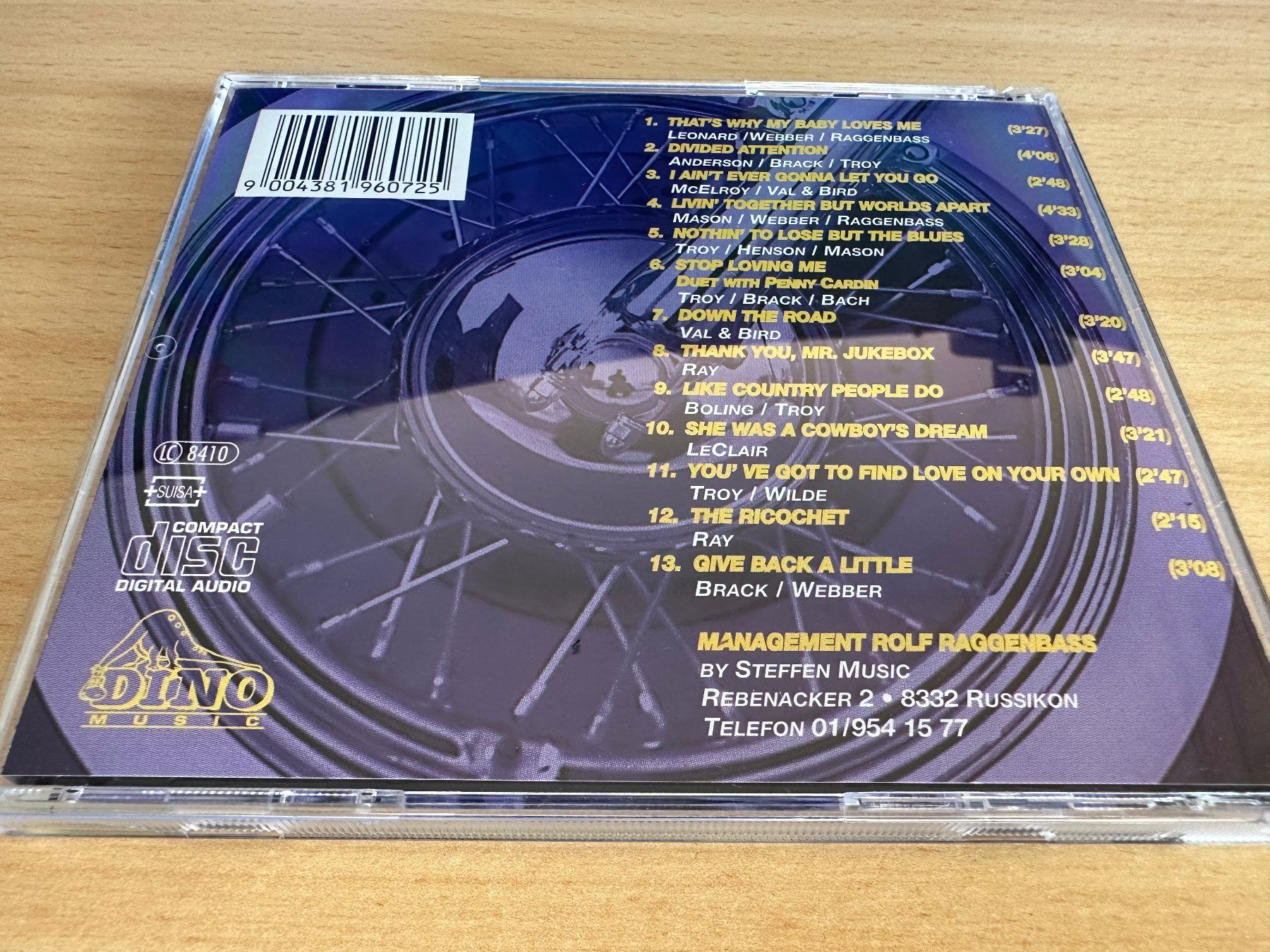 CDs: Rolf Raggenbass - Down The Road – Gebraucht aus Rikon im Tösstal von Alpenmutz 1
