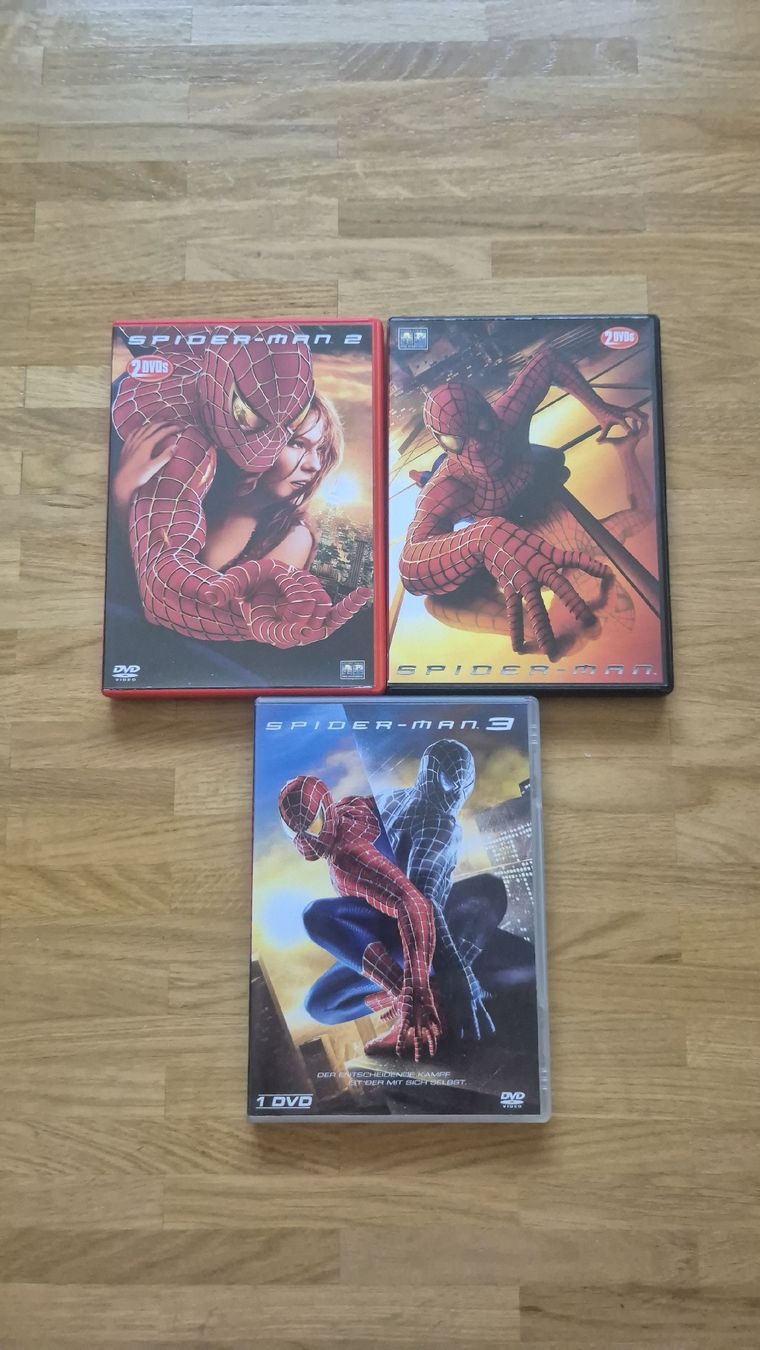 Tutti i DVDs: Spider-Man 1, 2 und 3, DVDs – Usato da Basel venduto da svonscha