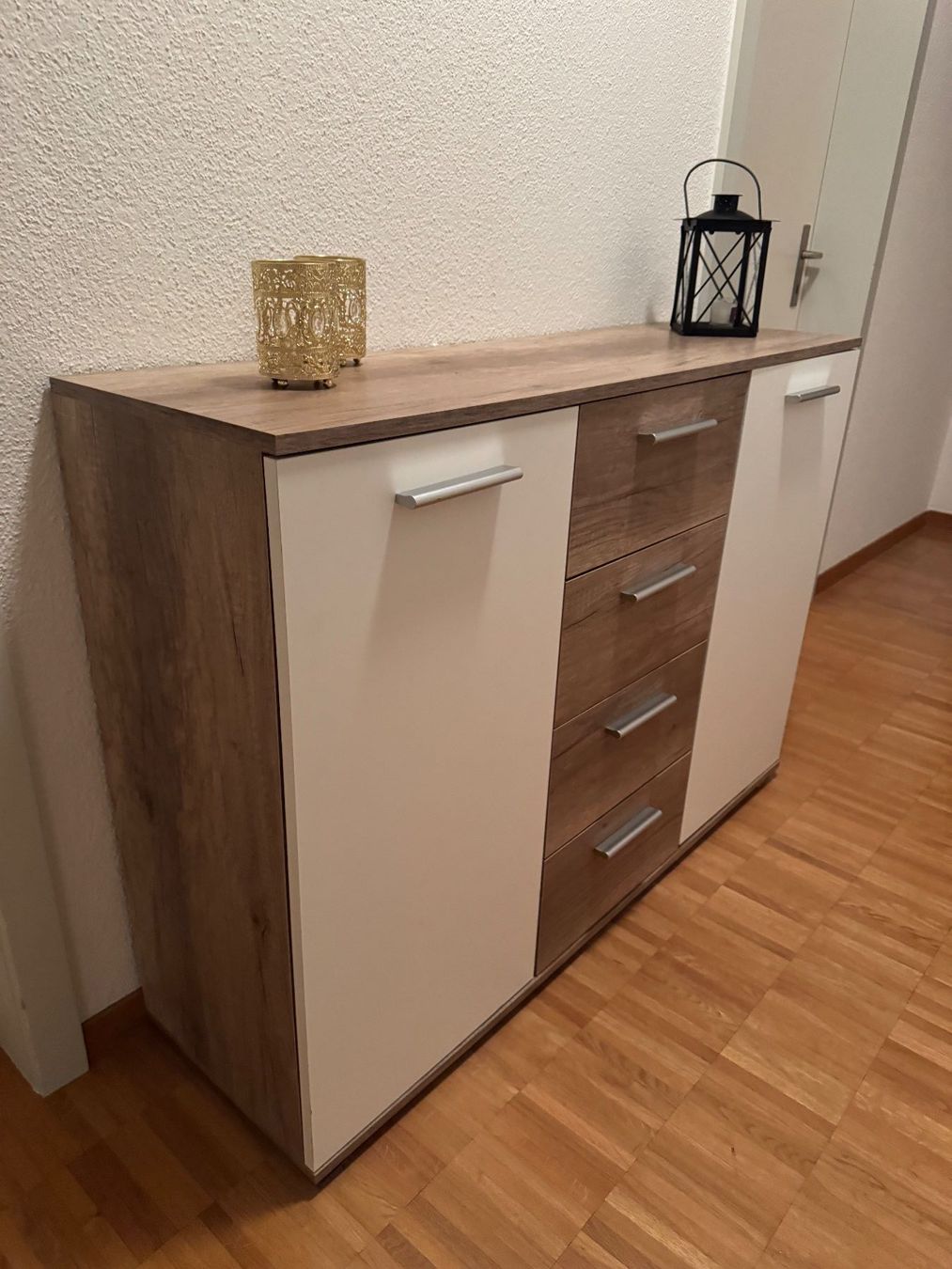 Kommoden: Sideboard Kommode weiss/Eiche 120x85x35cm – Gebraucht aus Uetliburg SG von  3