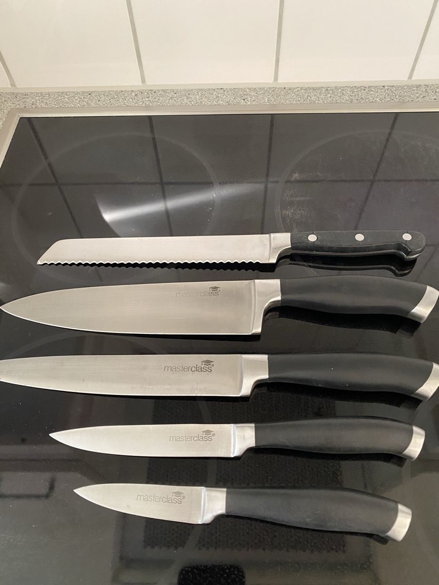 Coltelli da cucina: Messerblock mit 5 Messern und Messerschärfer – Usato da Zürich venduto da kub_598t 2