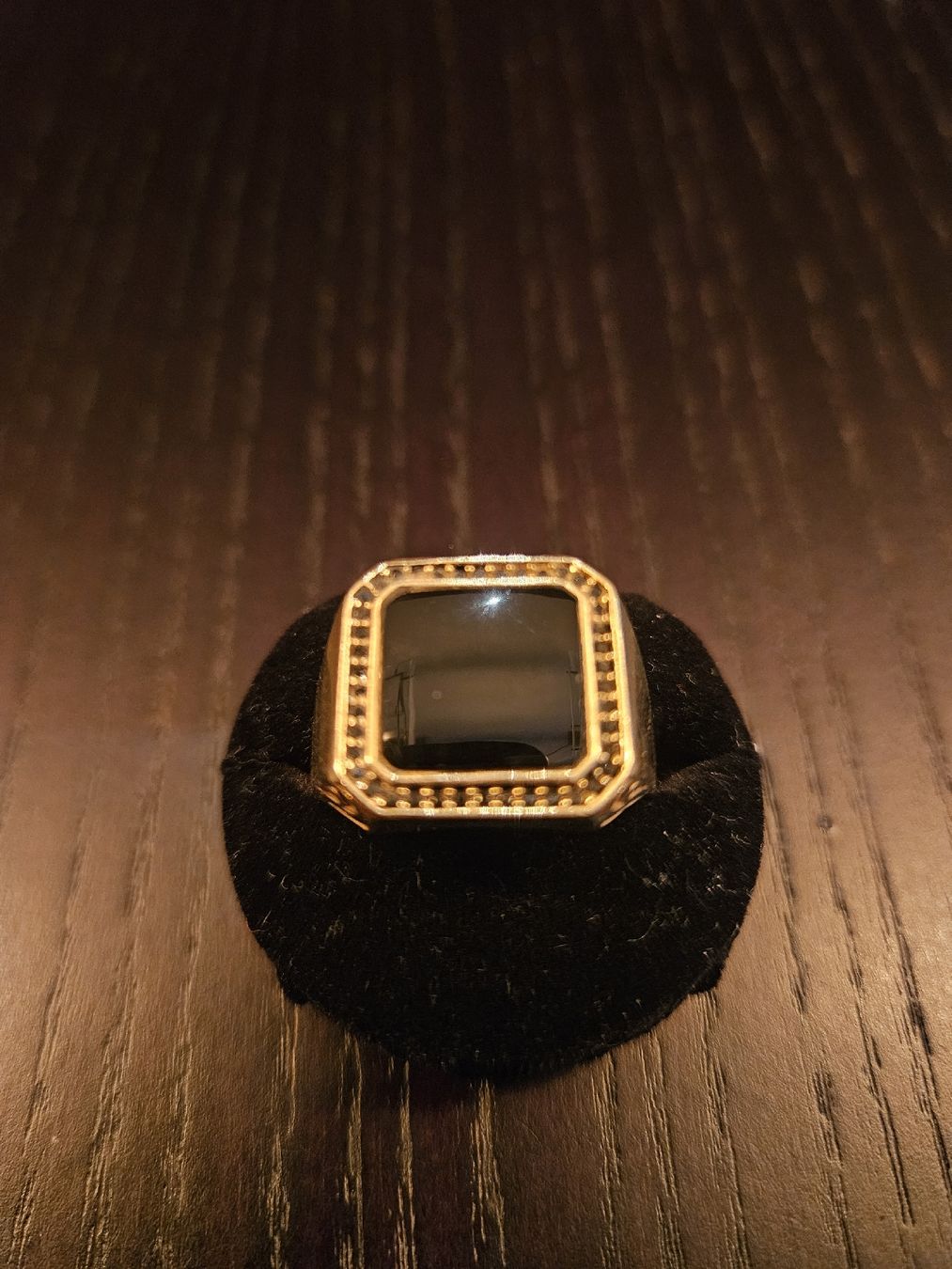 Anelli: Eleganter Herrenring mit Onyx – Usato da Affoltern am albis venduto da nik8953