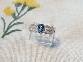 NEW - S925 Topaz Ring (Adjustable)