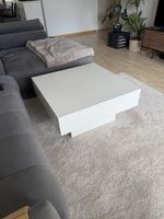 Wohnzimmertisch weiss quadratisch H 45cm B 80cm T 80cm