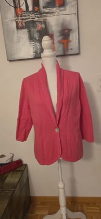 Peter Hahn Strickblazer Baumwolle pink Grösse 40 
