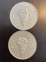 Italie, 5 Lire 1949 et 1950 Aluminium
