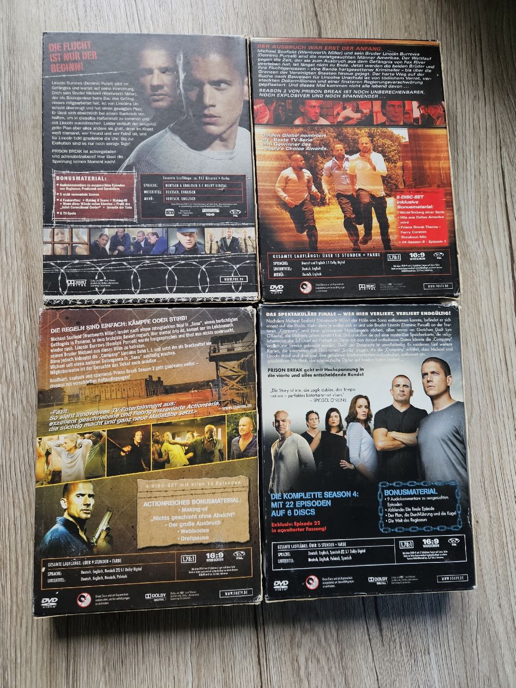 Tutti i DVDs: DVD Prison Break, komplette Staffeln 1-4 – Usato da Ebikon venduto da SecondChance_byM 1