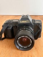 Canon T70 Kamera mit 3 Objektiven, Blitzgerät, Stativ