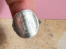 Silberring 50 Rappen-Münze  1959 - Unikat! (46)