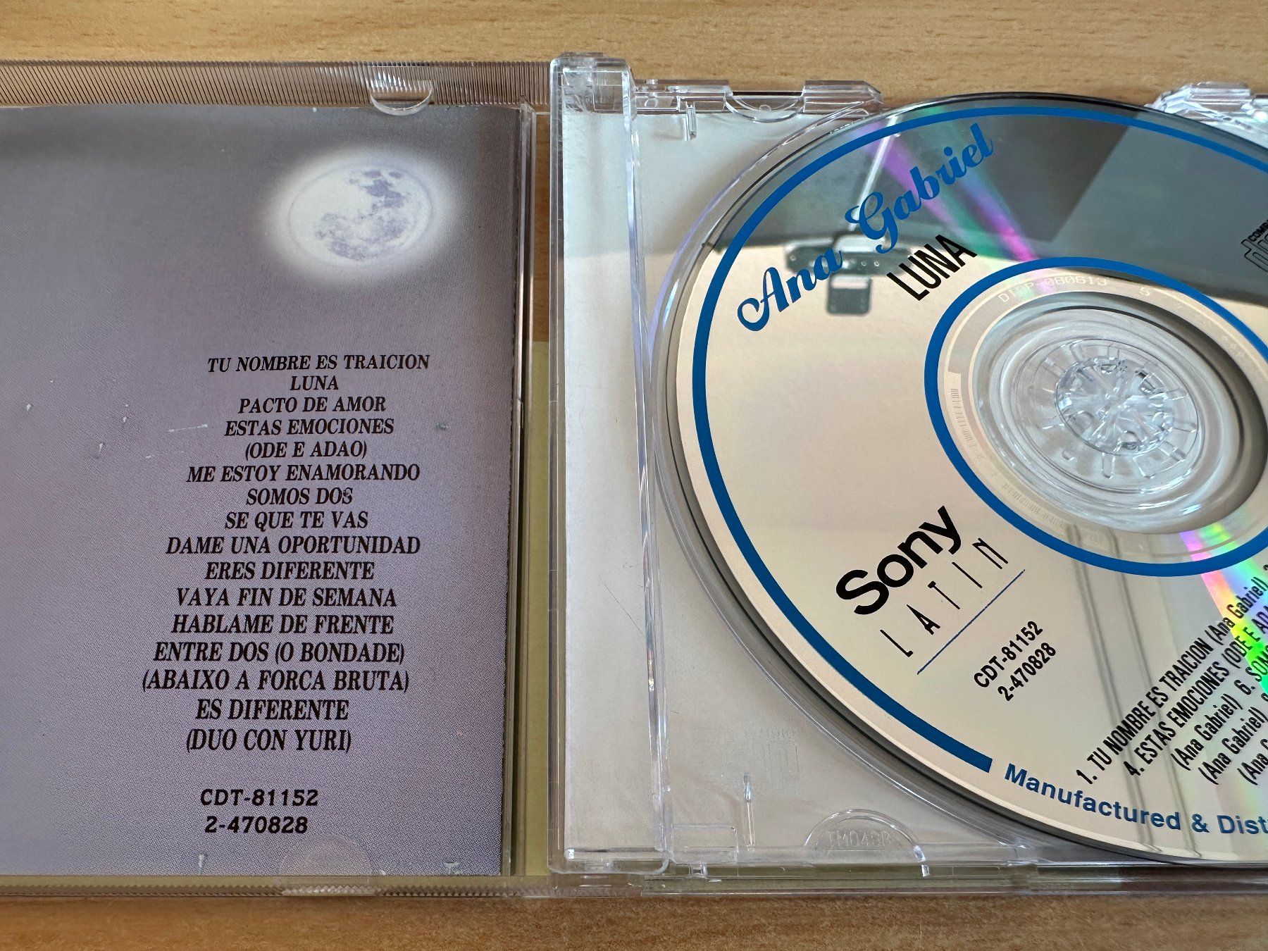 CD: P4 Ana Gabriel – Luna – Usato da Rikon im Tösstal venduto da Alpenmutz 2