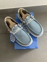Sneakers Hey Dude femme bleu clair et blanc neuve 37