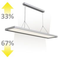 LED Office Pendelleuchte, 120 cm x 26 cm