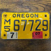 🇺🇸 U.S. Motorradnummer, Oregon 67729 - (18x10cm)