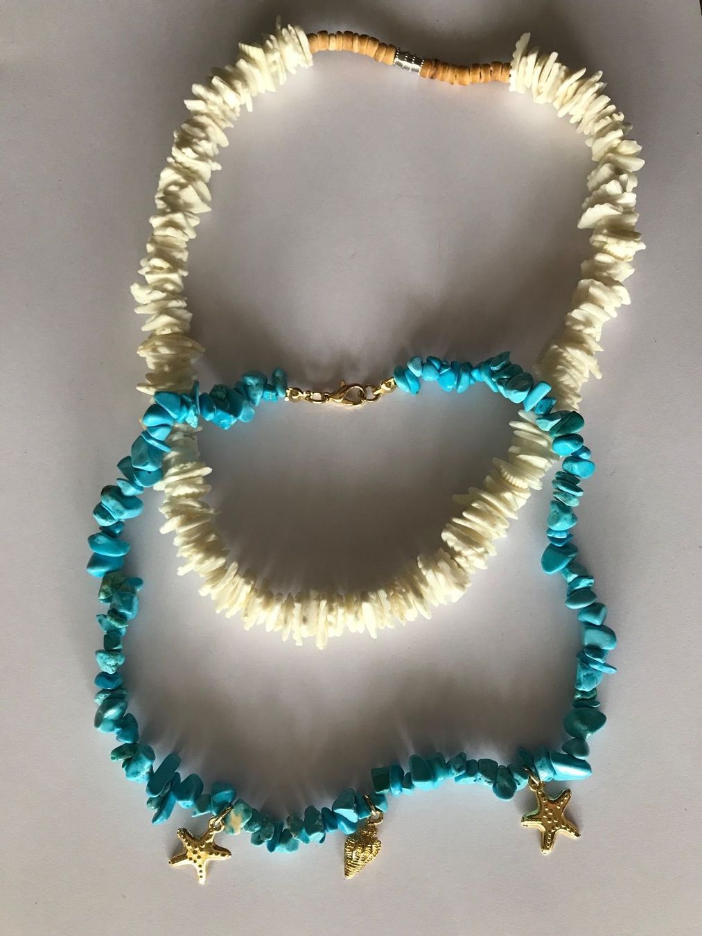 Catenine: Collier nacre et turquoises – Usato da Grimisuat venduto da eliseba88
