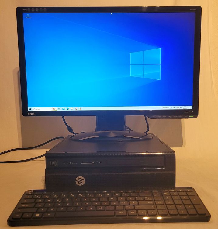 HP Desktop mit DVDLaufwerk und 24“Monitor BENQ Kaufen auf Ricardo