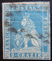 Toskana Altitalien Kat. 5ya gest. 1853 Kat. 75 Euro