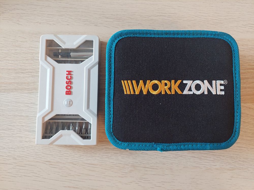 Bosch Bit Set + Workzone Akkuschrauber (Neu (gemäss Beschreibung)) in ...