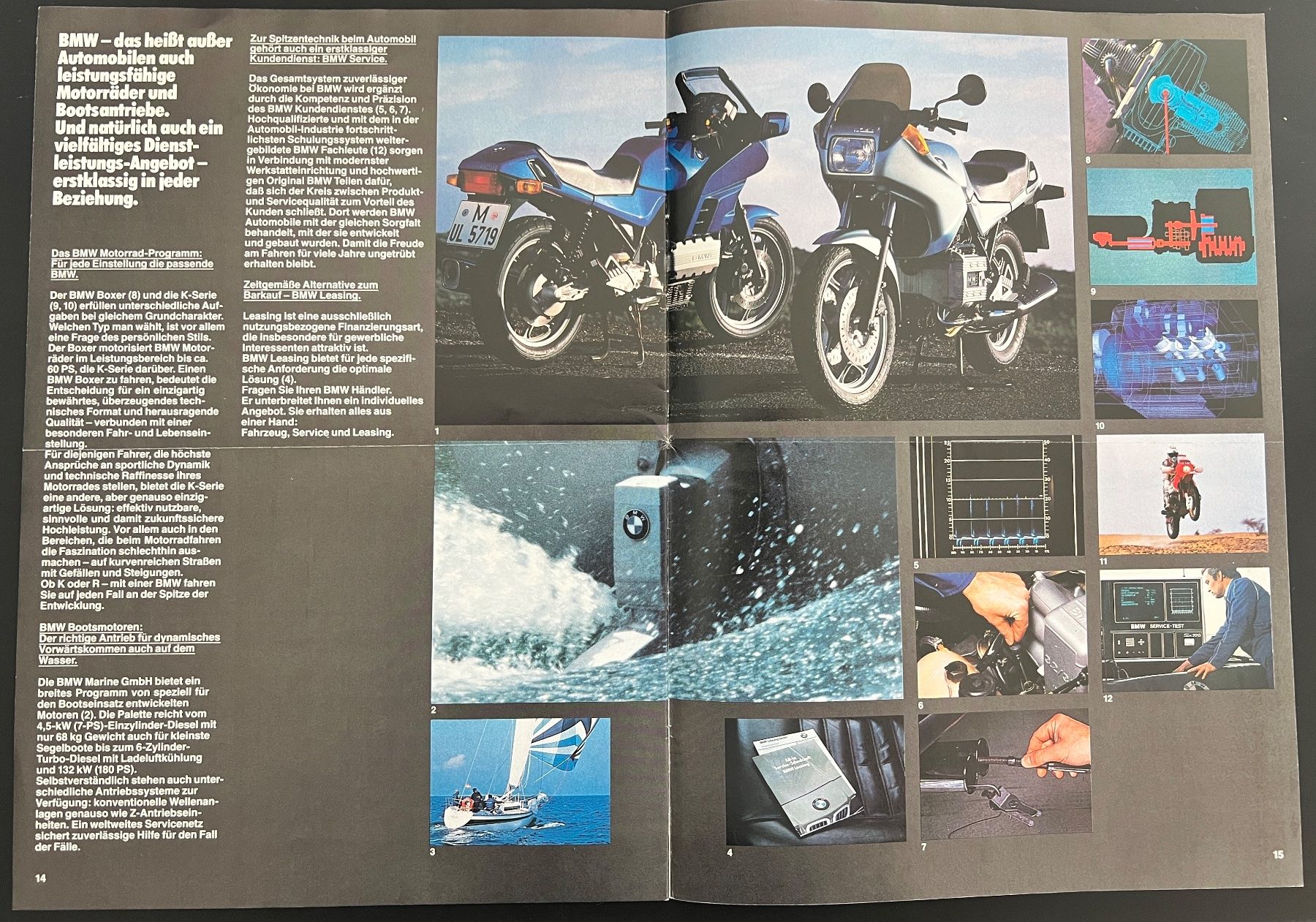 BMW Documenti: BMW Programm 1985 Prospekt – Usato da Thun venduto da Cravatte 3