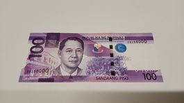 Philippinen 100 Piso Mayon Vulkan 2017 Banknote