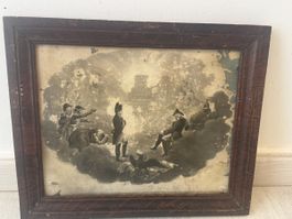 Gravure ancienne XIXe Napoléon, Sésostris et César