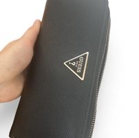 Guess Portemonnaie Damen schwarz mit Reissverschluss